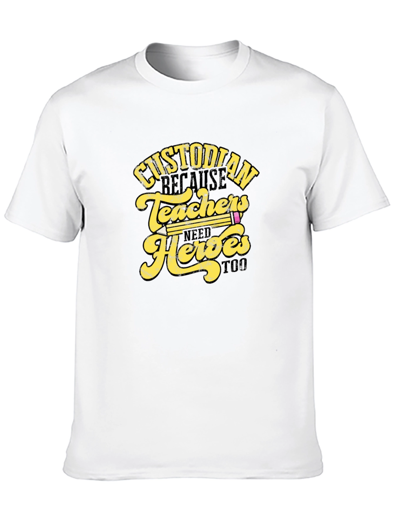 Custodian Teachers Heroes T-Shirt
