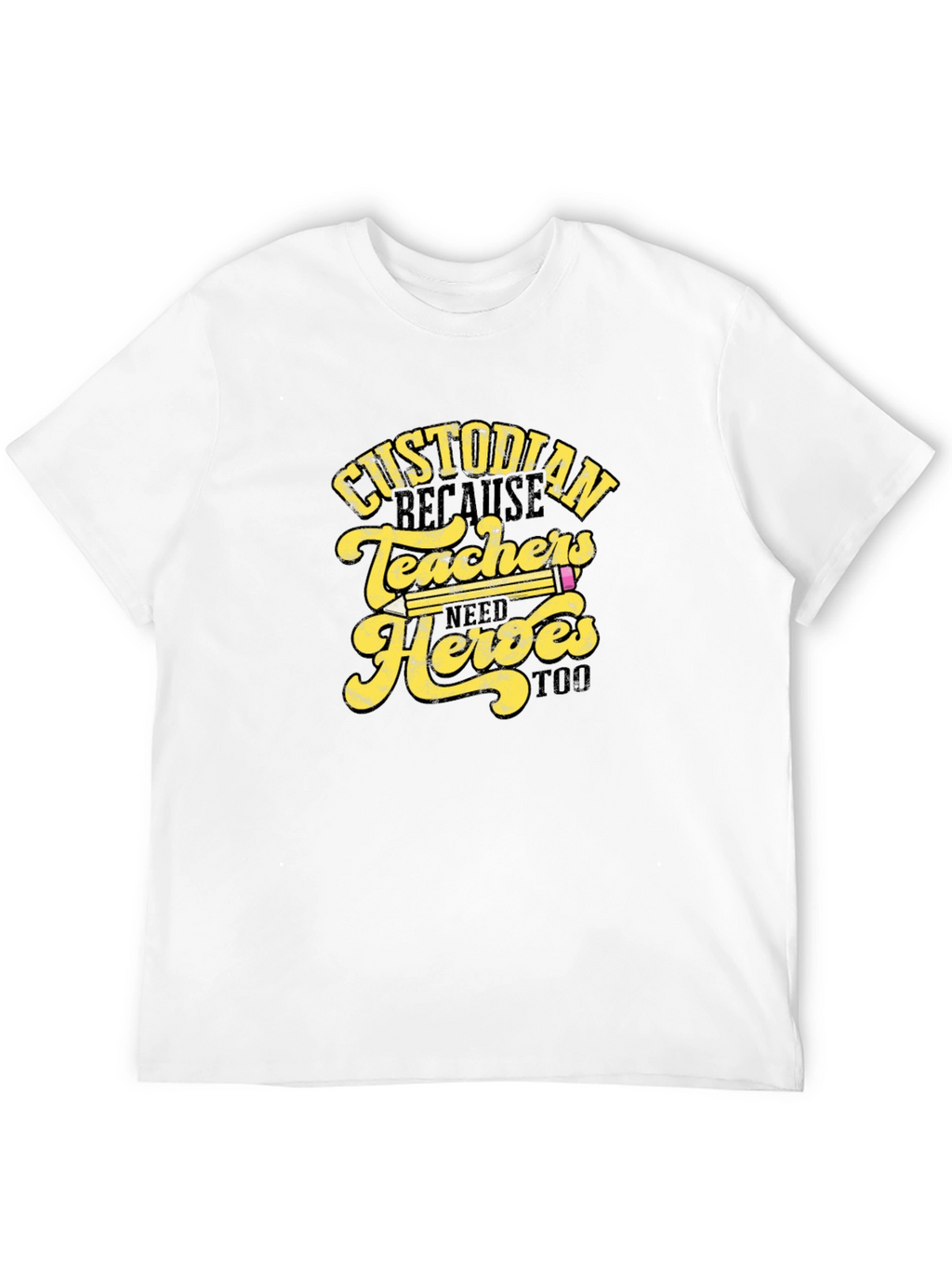 Custodian Teachers Heroes T-Shirt