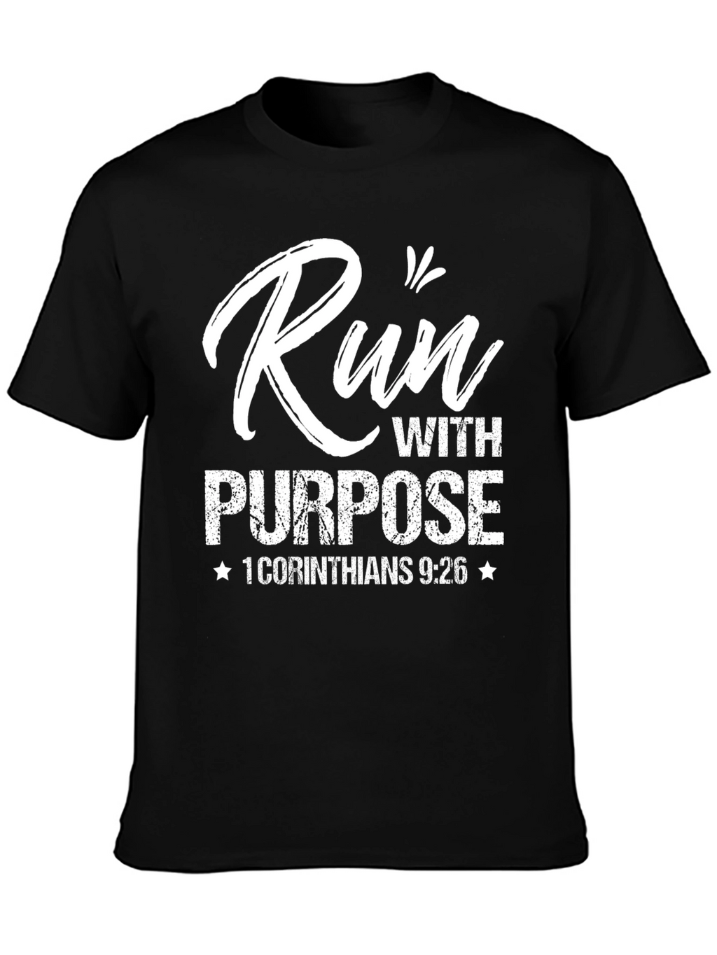 Run With Purpose T-Shirt - Christian Scripture Tee
