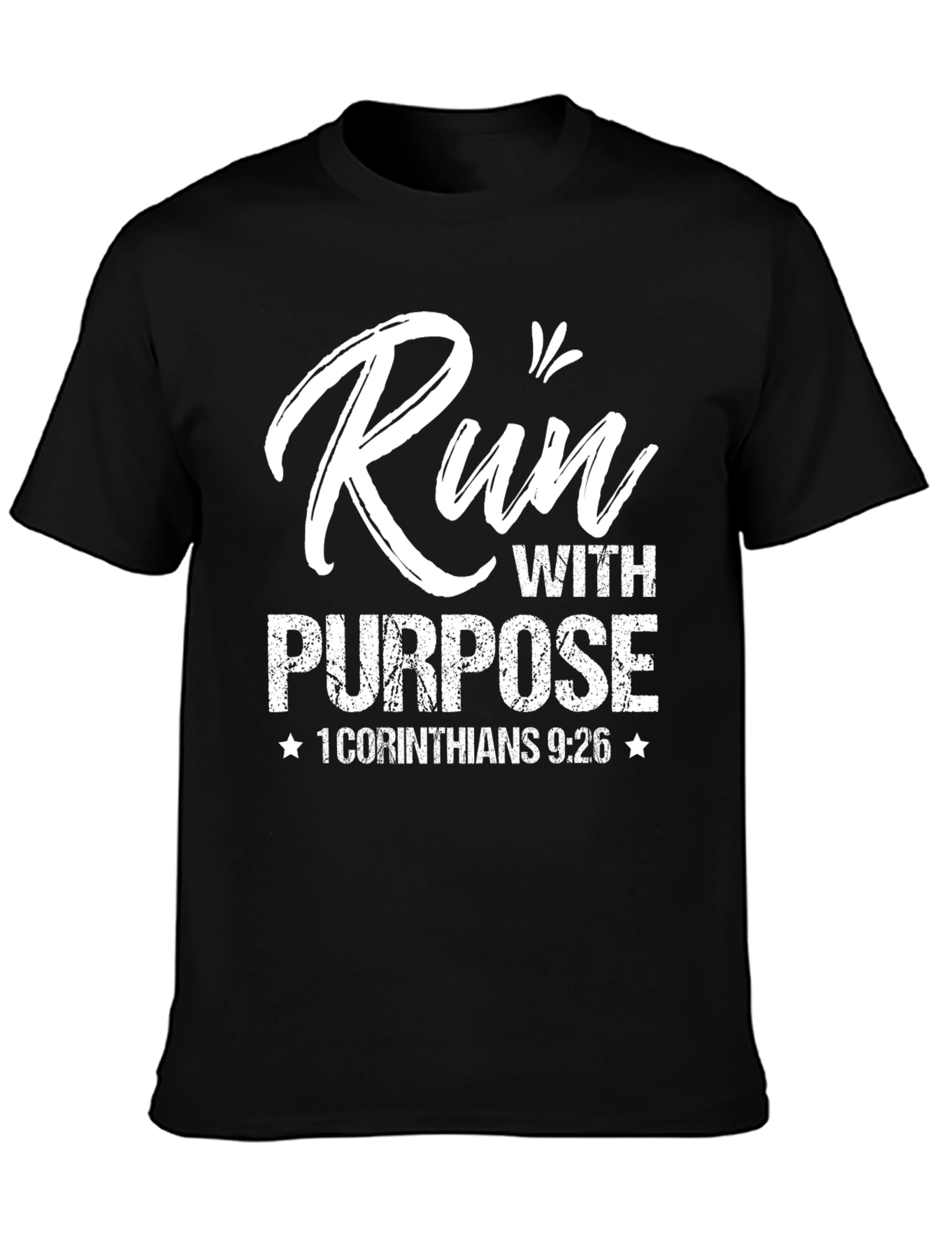 Run With Purpose T-Shirt - Christian Scripture Tee