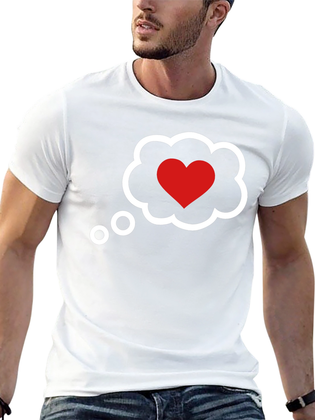 Heart Cloud T-Shirt - Romantic Graphic Tee