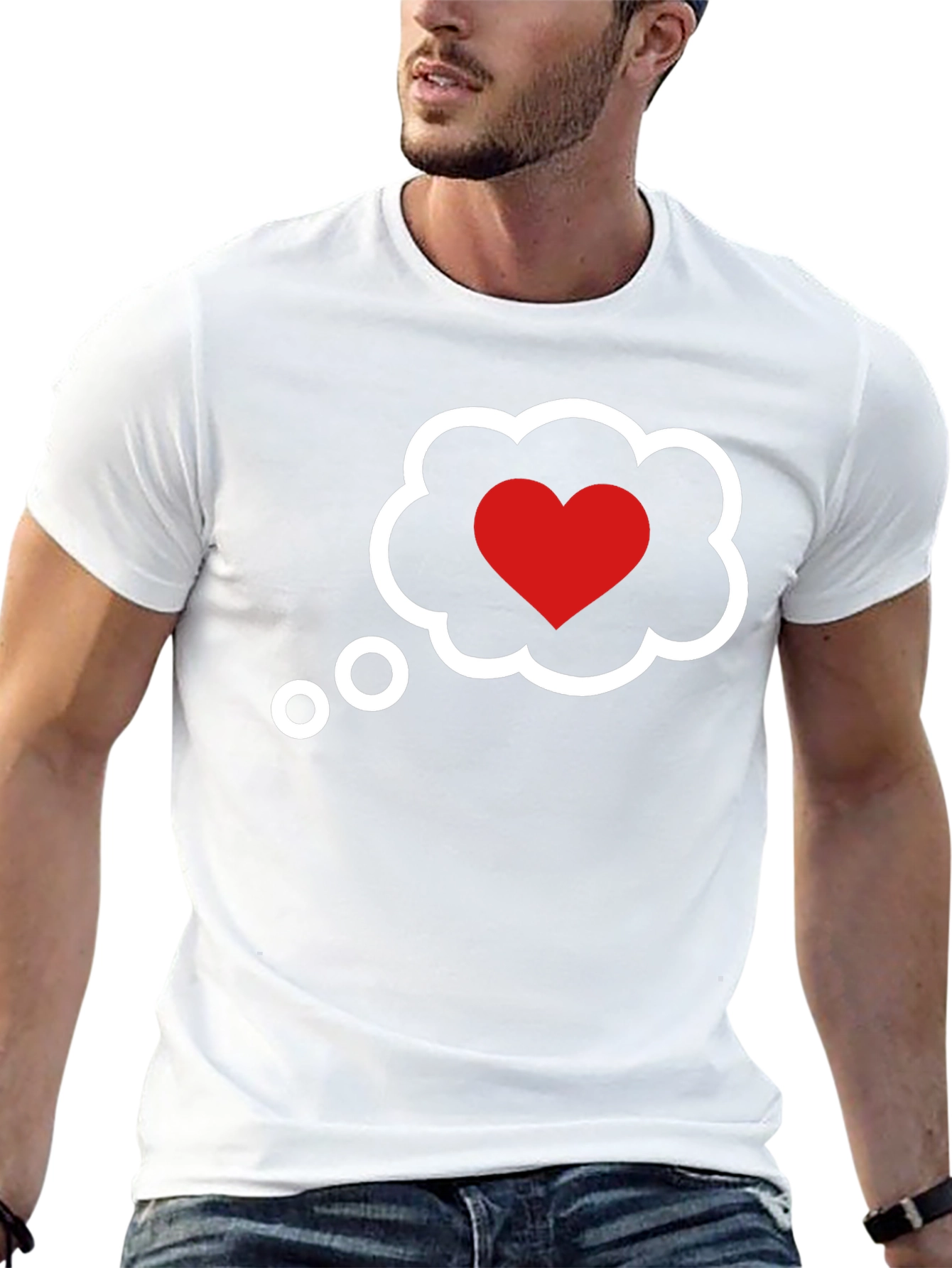 Heart Cloud T-Shirt - Romantic Graphic Tee