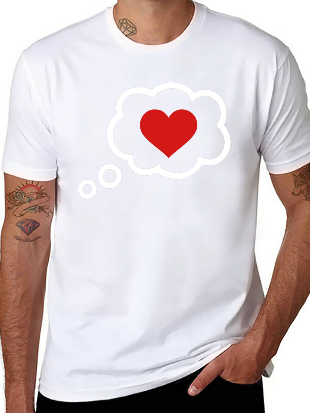 Heart Cloud T-Shirt - Romantic Graphic Tee