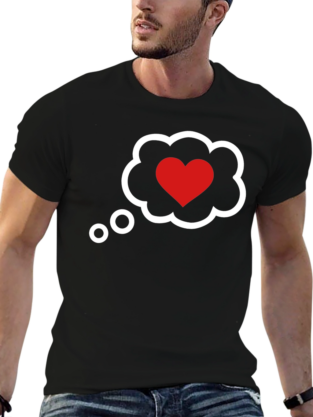 Heart Cloud T-Shirt - Romantic Graphic Tee