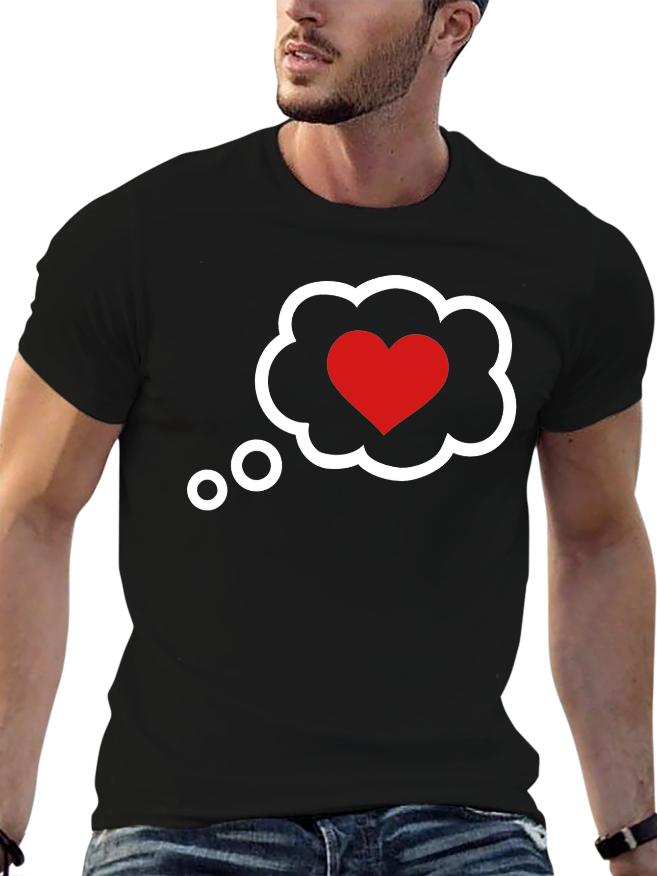 Heart Cloud T-Shirt - Romantic Graphic Tee