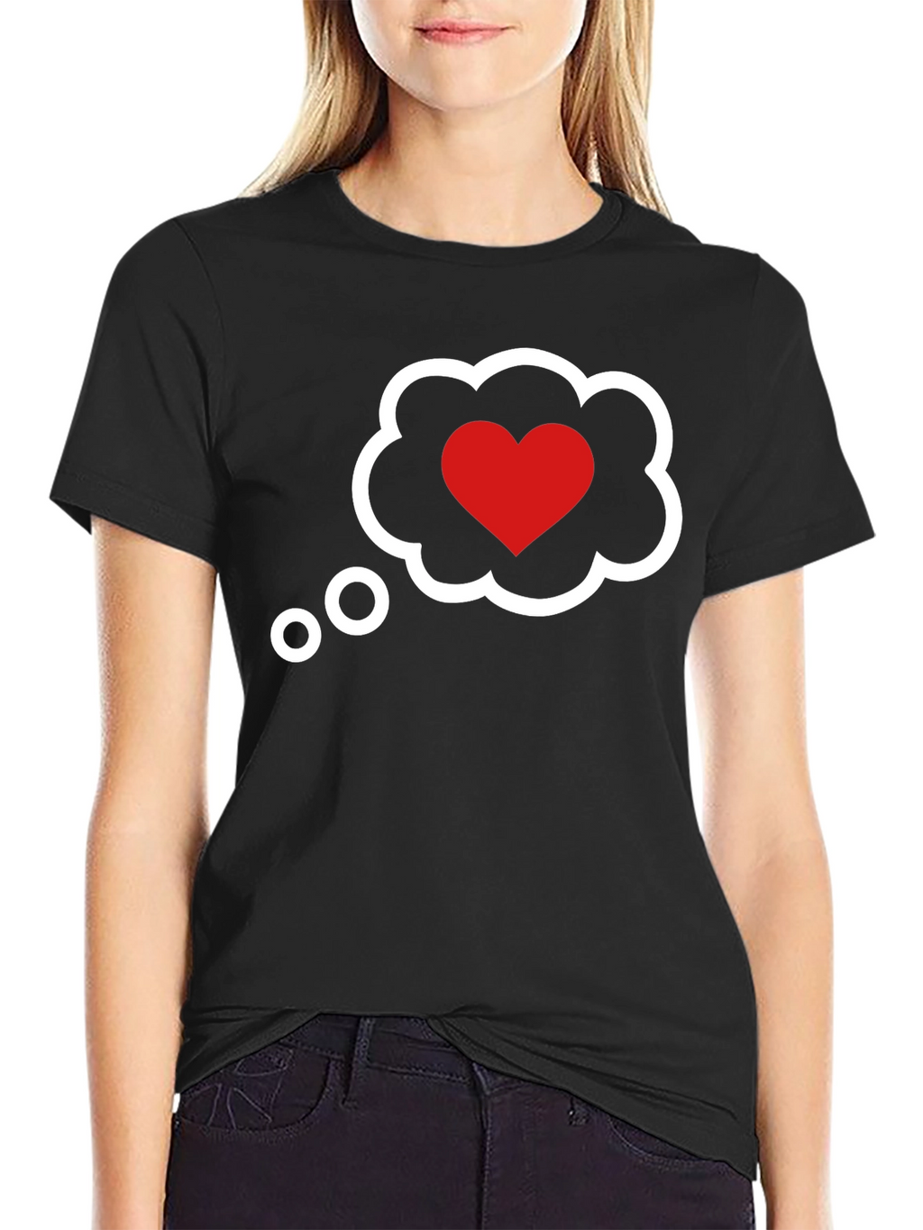 Heart Cloud T-Shirt - Romantic Graphic Tee
