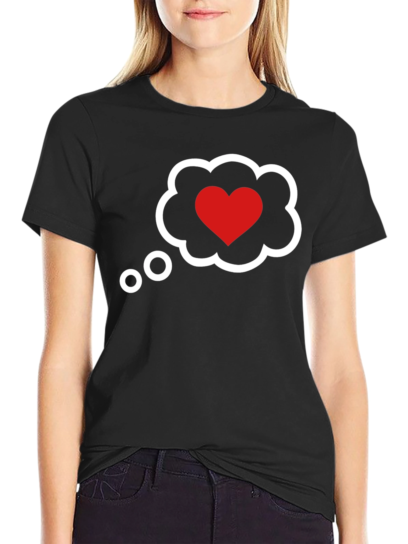Heart Cloud T-Shirt - Romantic Graphic Tee