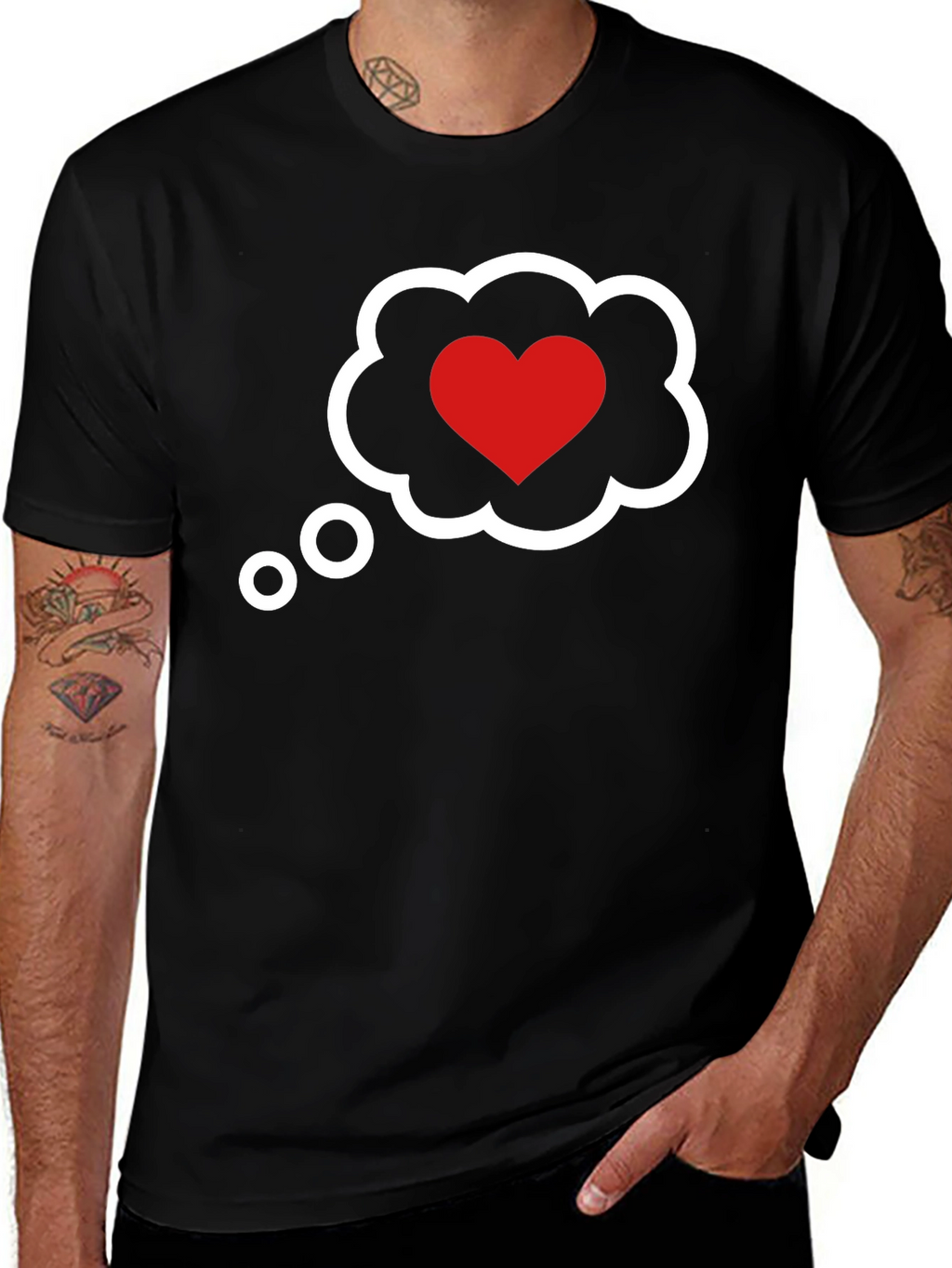 Heart Cloud T-Shirt - Romantic Graphic Tee