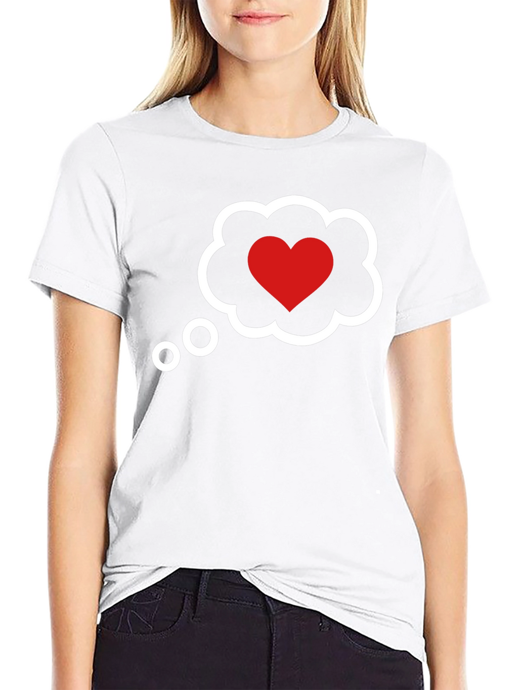Heart Cloud T-Shirt - Romantic Graphic Tee
