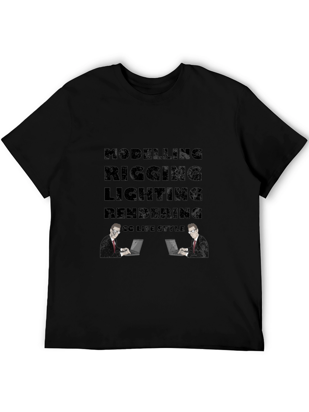 CG Life Style Mens Black T-Shirt