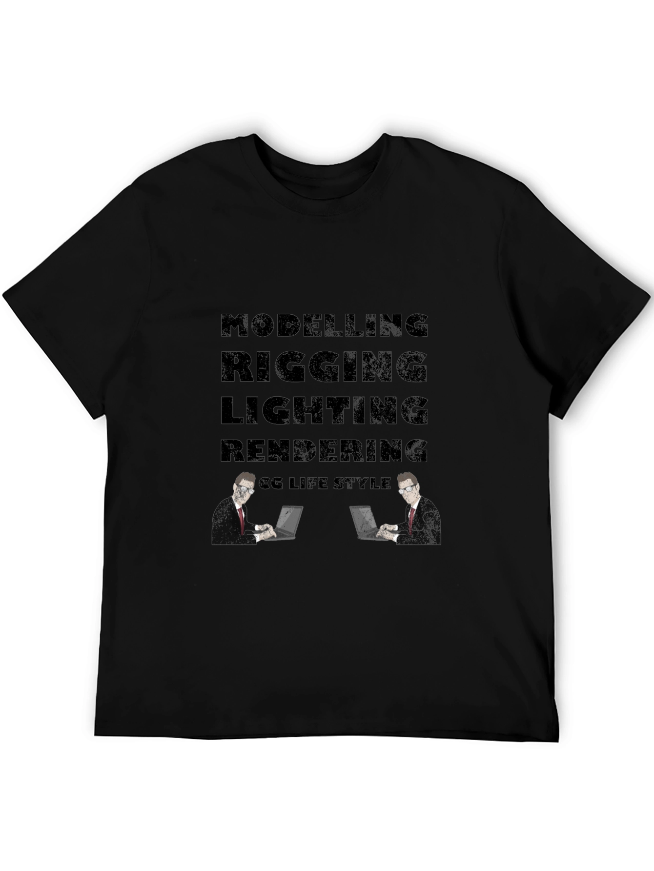 CG Life Style Mens Black T-Shirt