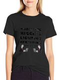 CG Life Style Mens Black T-Shirt