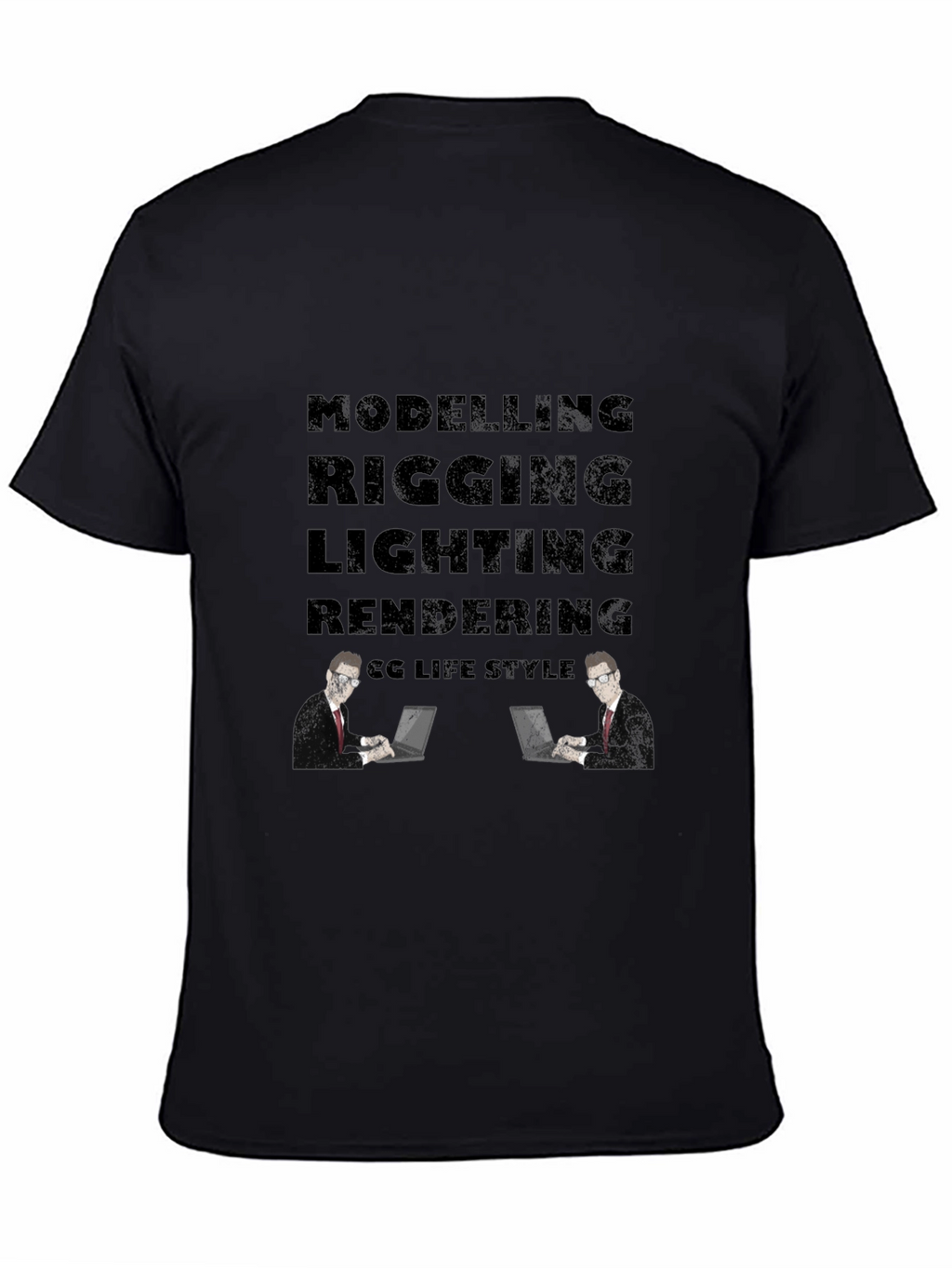 CG Life Style Mens Black T-Shirt