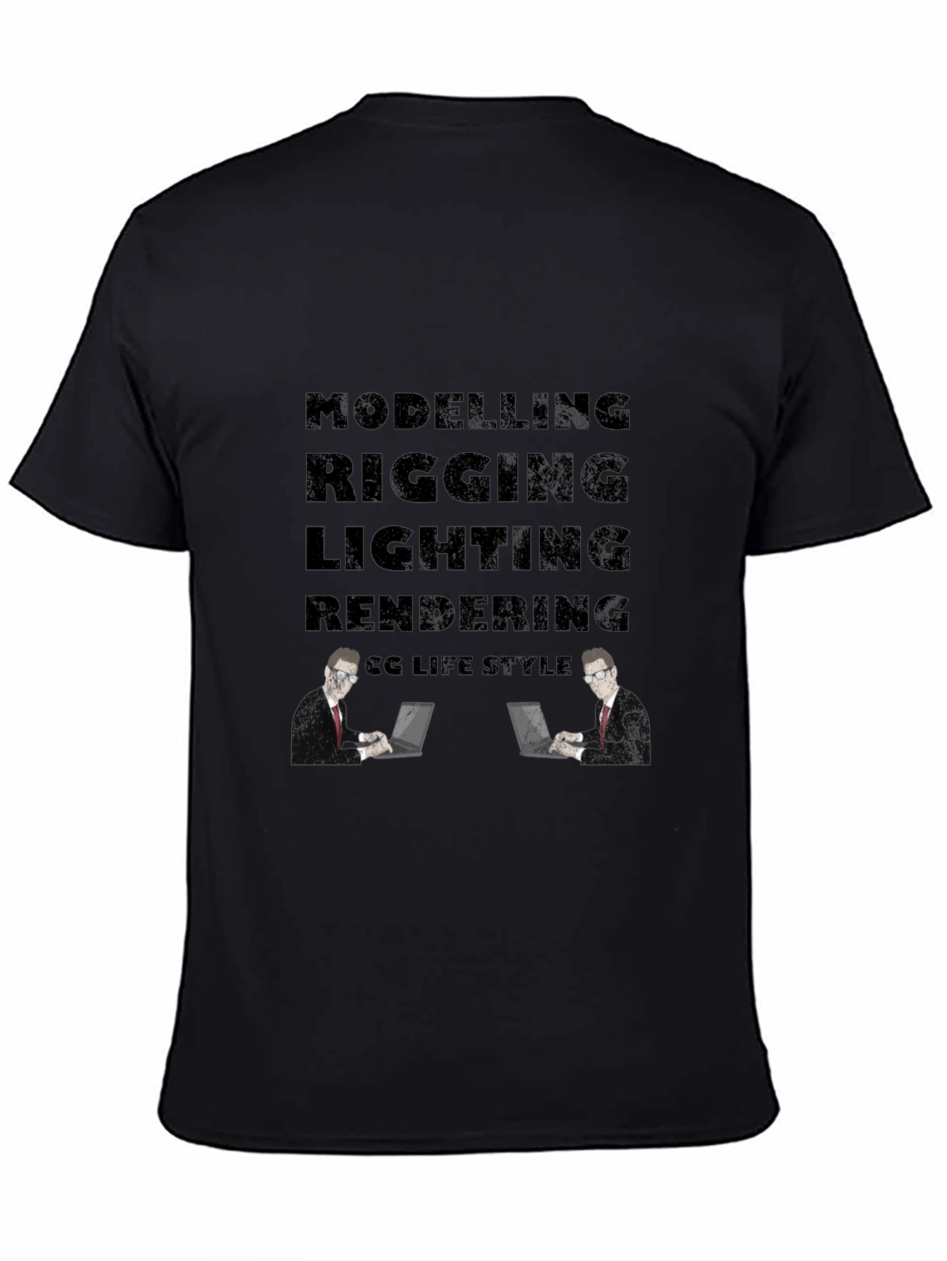 CG Life Style Mens Black T-Shirt
