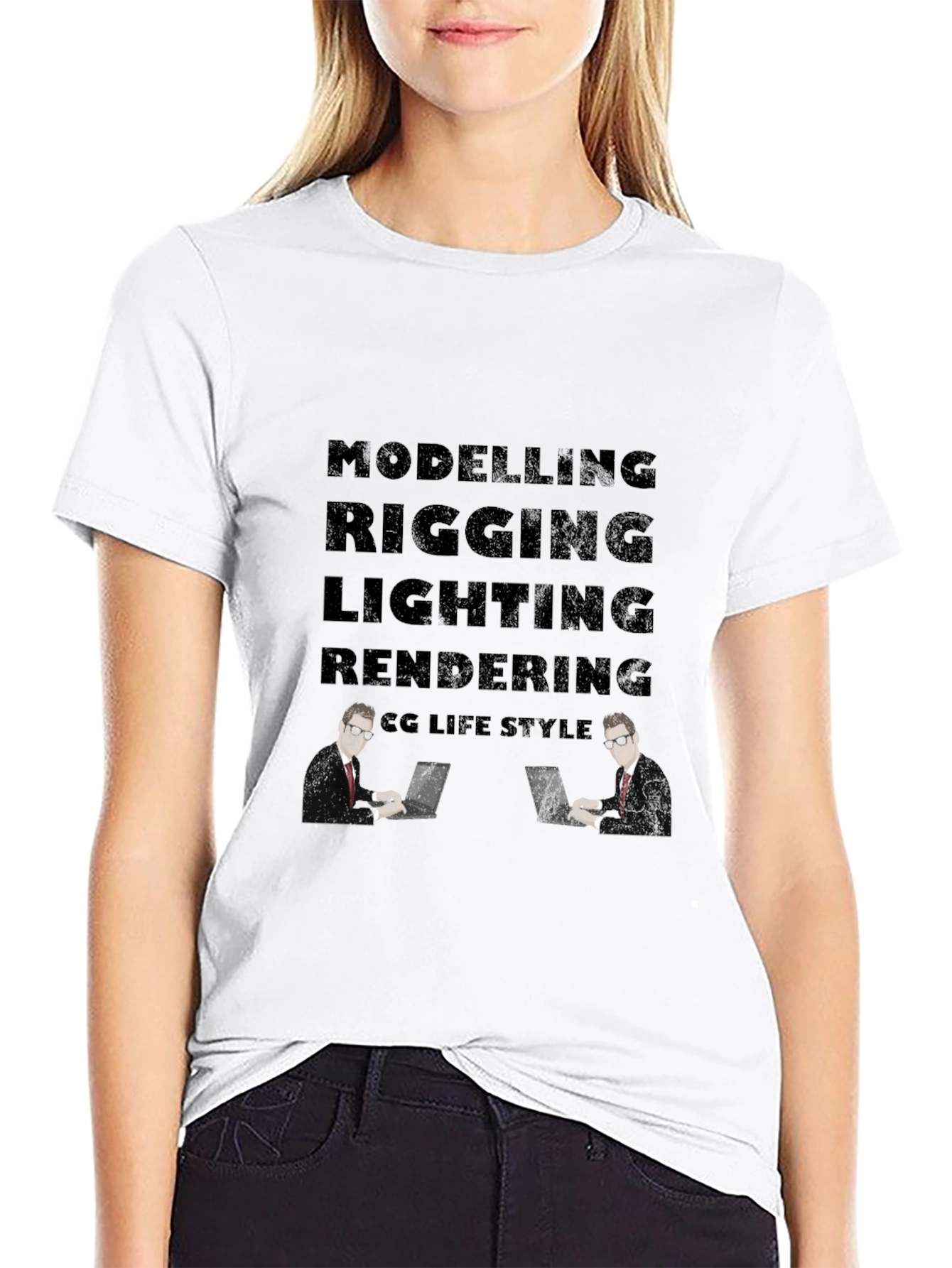 CG Life Style Mens Black T-Shirt