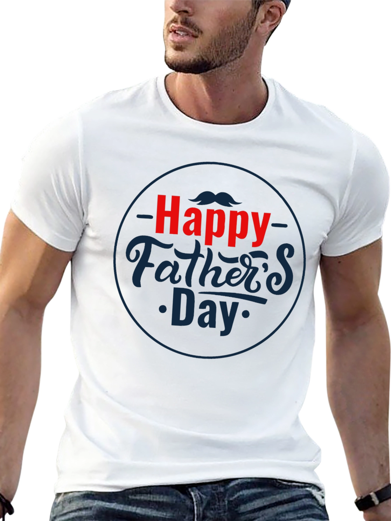 Happy Fathers Day Black T-Shirt