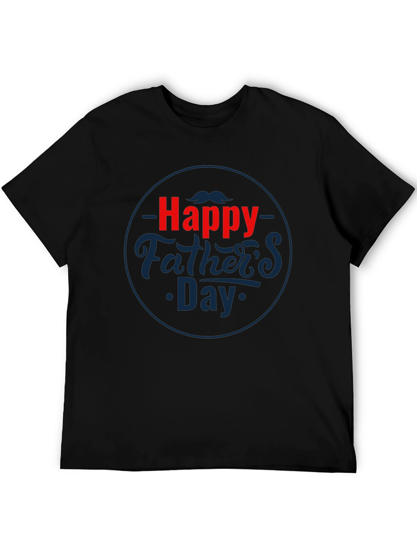 Happy Fathers Day Black T-Shirt