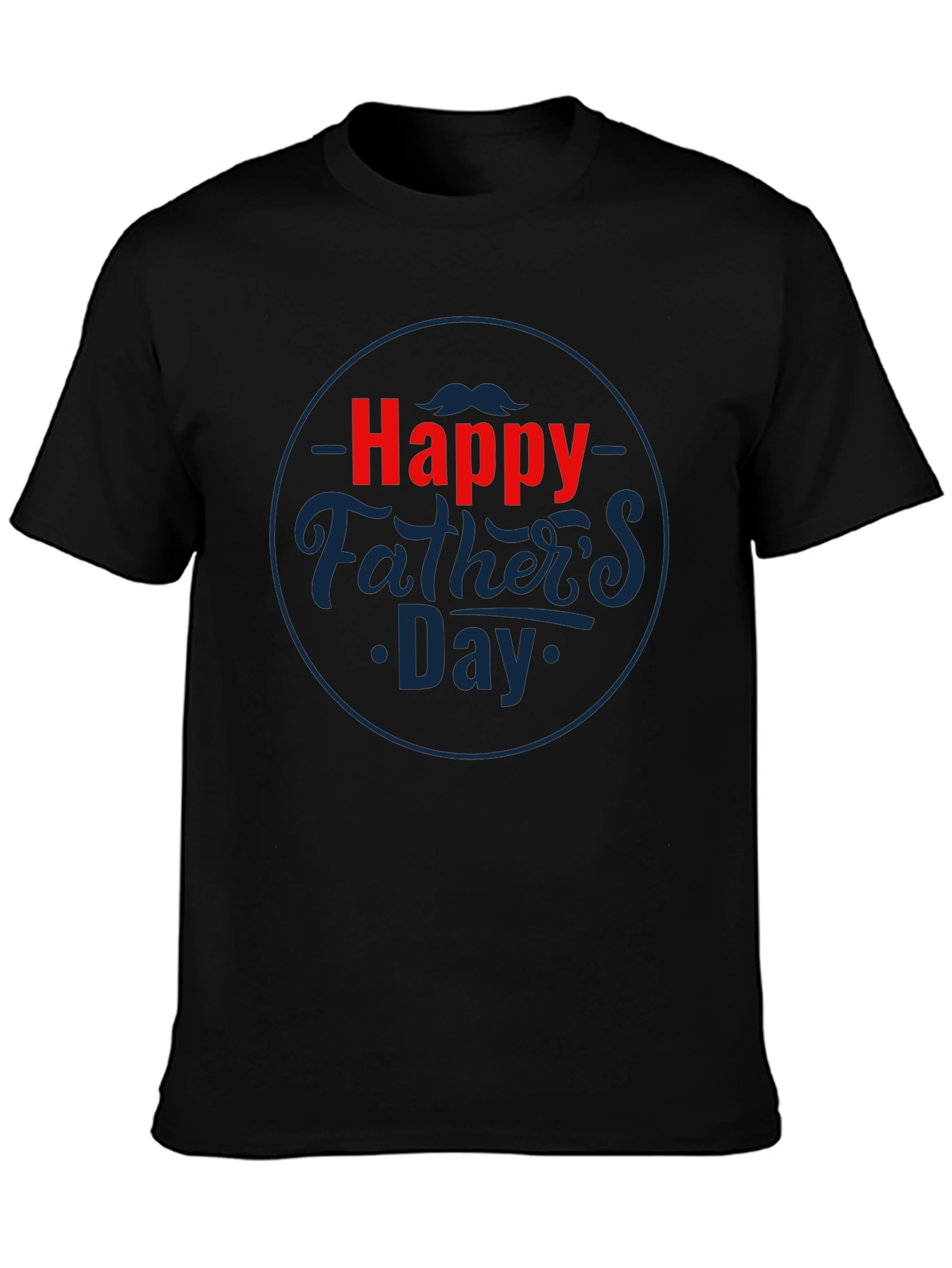 Happy Fathers Day Black T-Shirt
