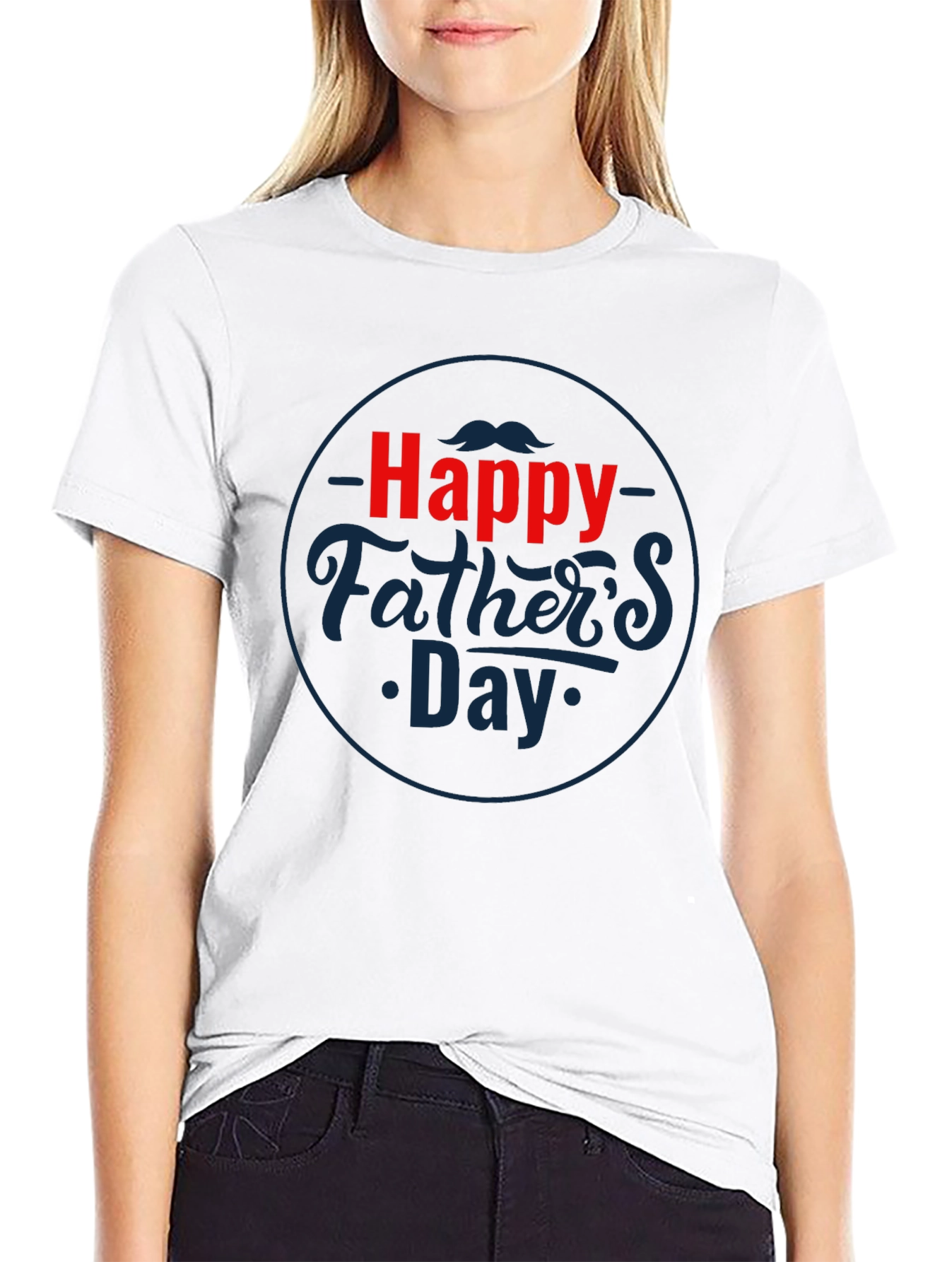 Happy Fathers Day Black T-Shirt