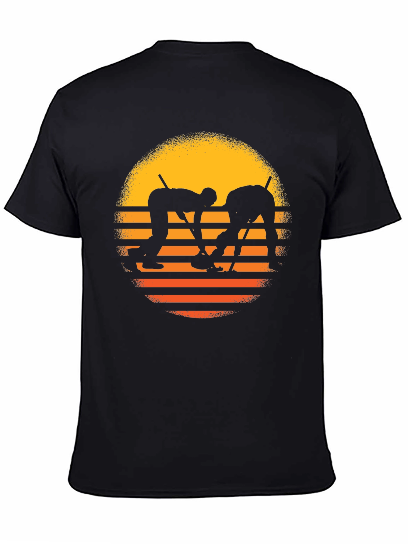 Curling Sunset Graphic Tee