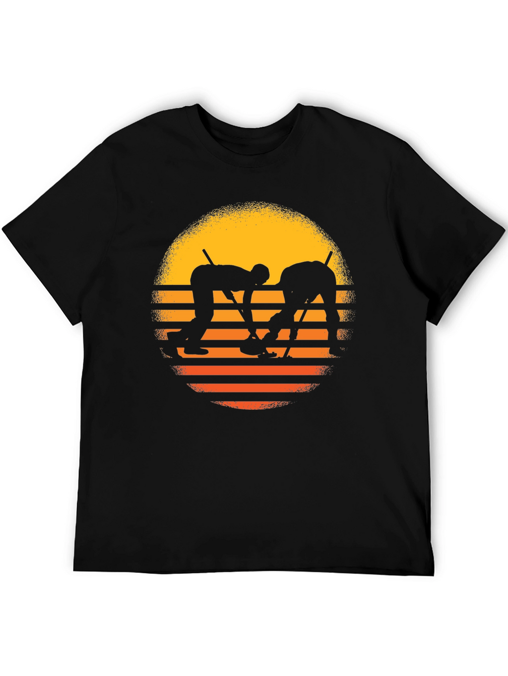 Curling Sunset Graphic Tee