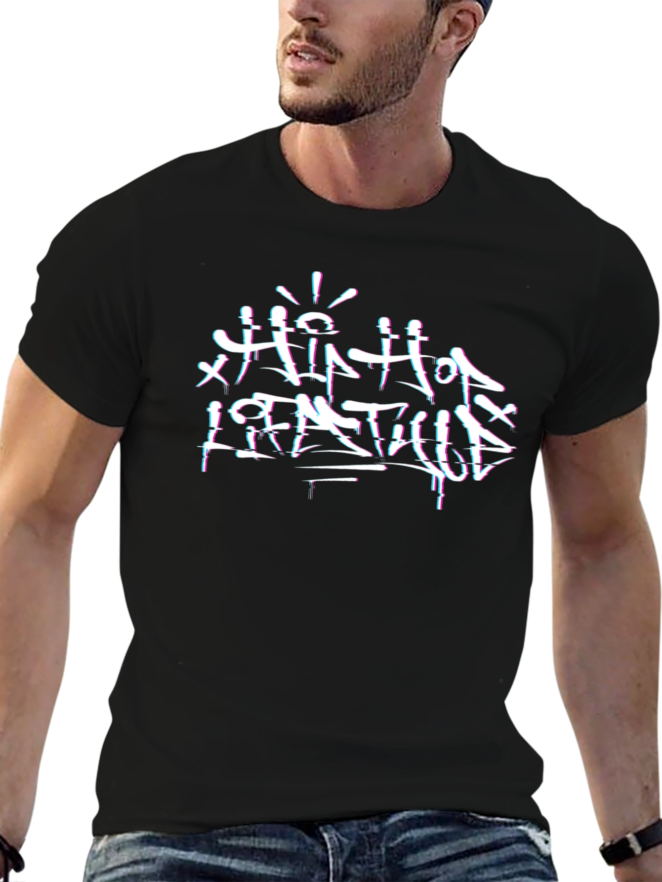 Hip Hop Lifestyle Black Graphic Tee