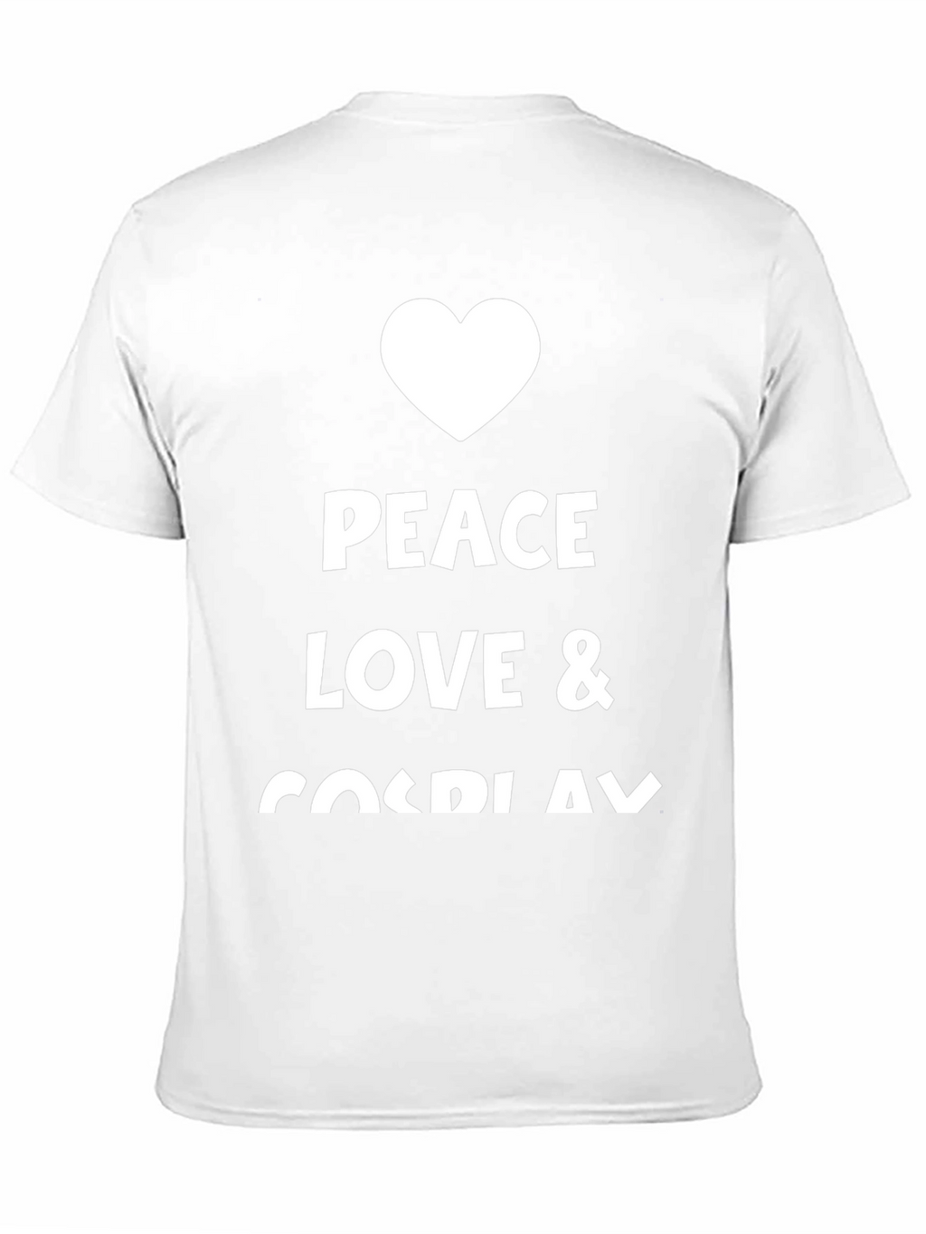 Peace Love Cosplay Black Graphic Tee