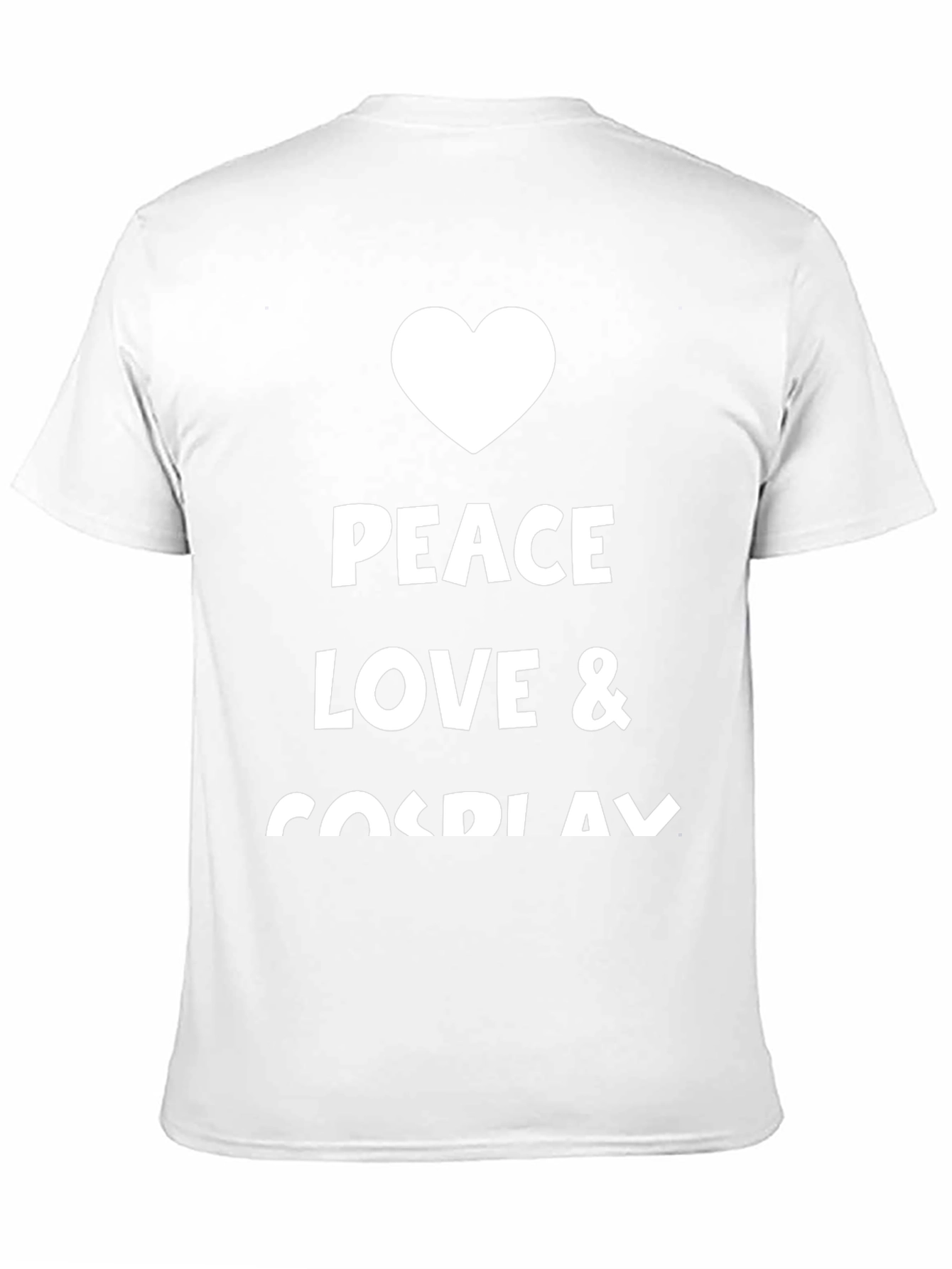 Peace Love Cosplay Black Graphic Tee
