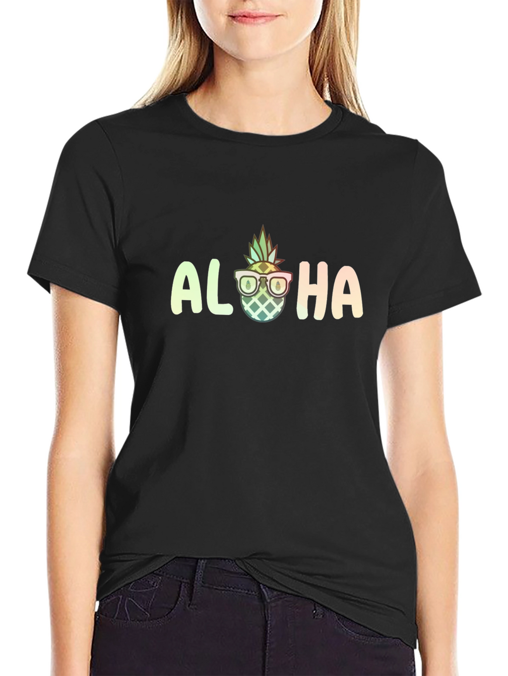 Aloha Pineapple Graphic T-Shirt - Tropical Summer Style
