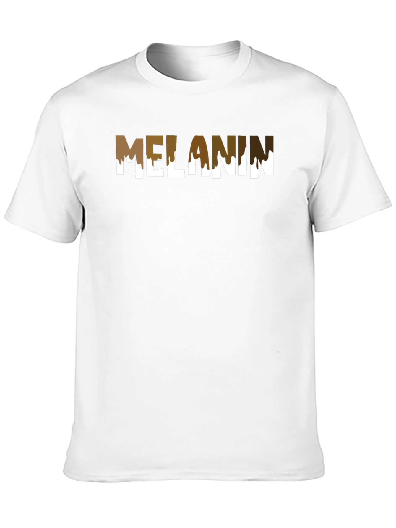 Melanin Drip Graphic T-Shirt - Stylish Crew Neck Tee