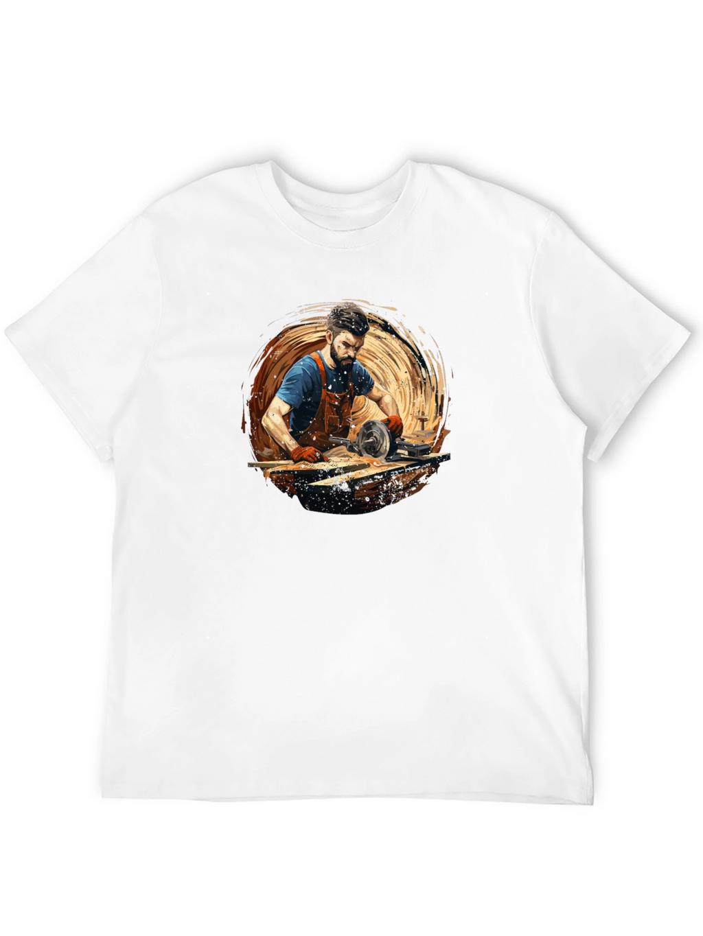 Carpenter Graphic Tee - Black Cotton Comfort