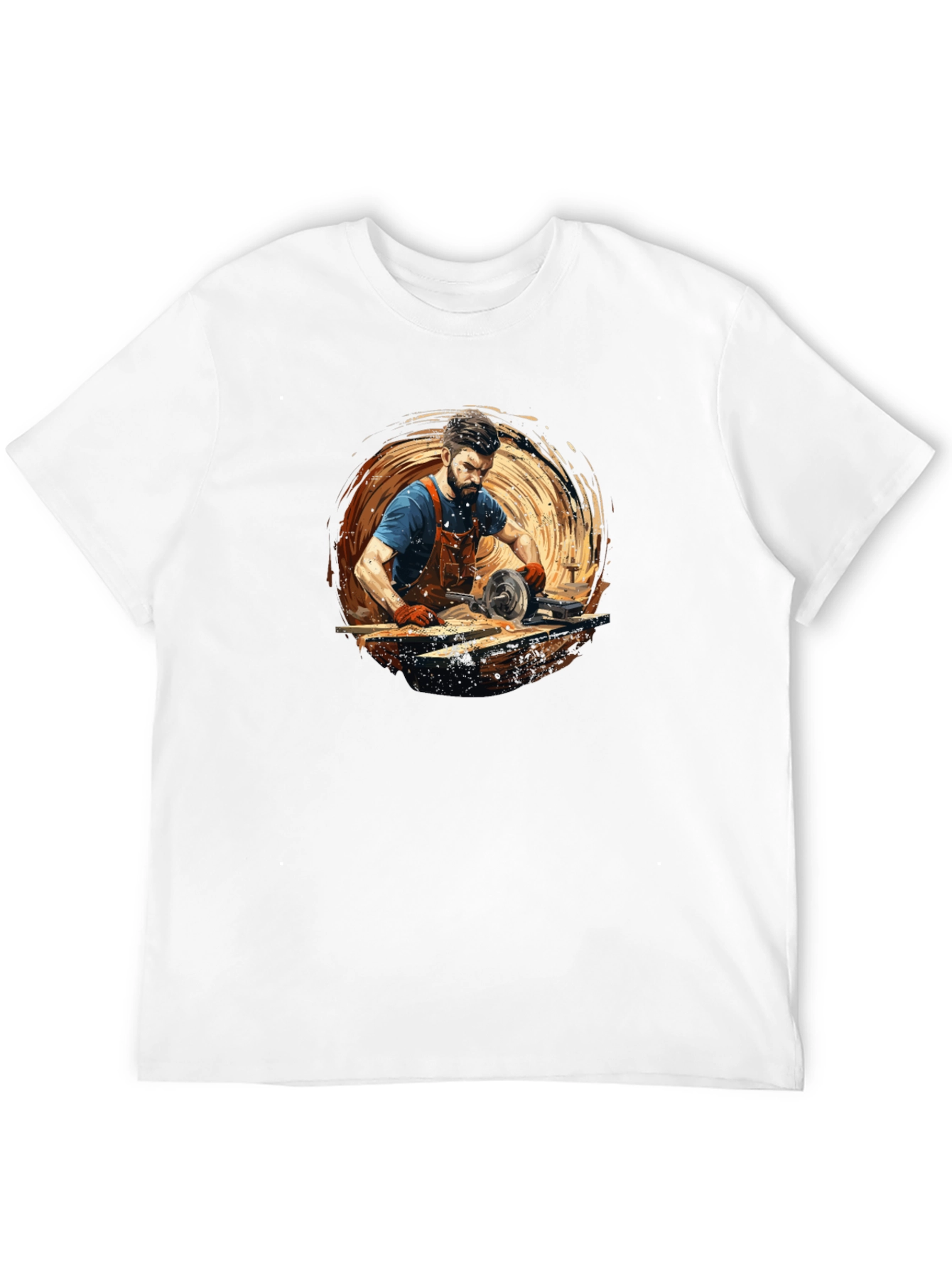 Carpenter Graphic Tee - Black Cotton Comfort