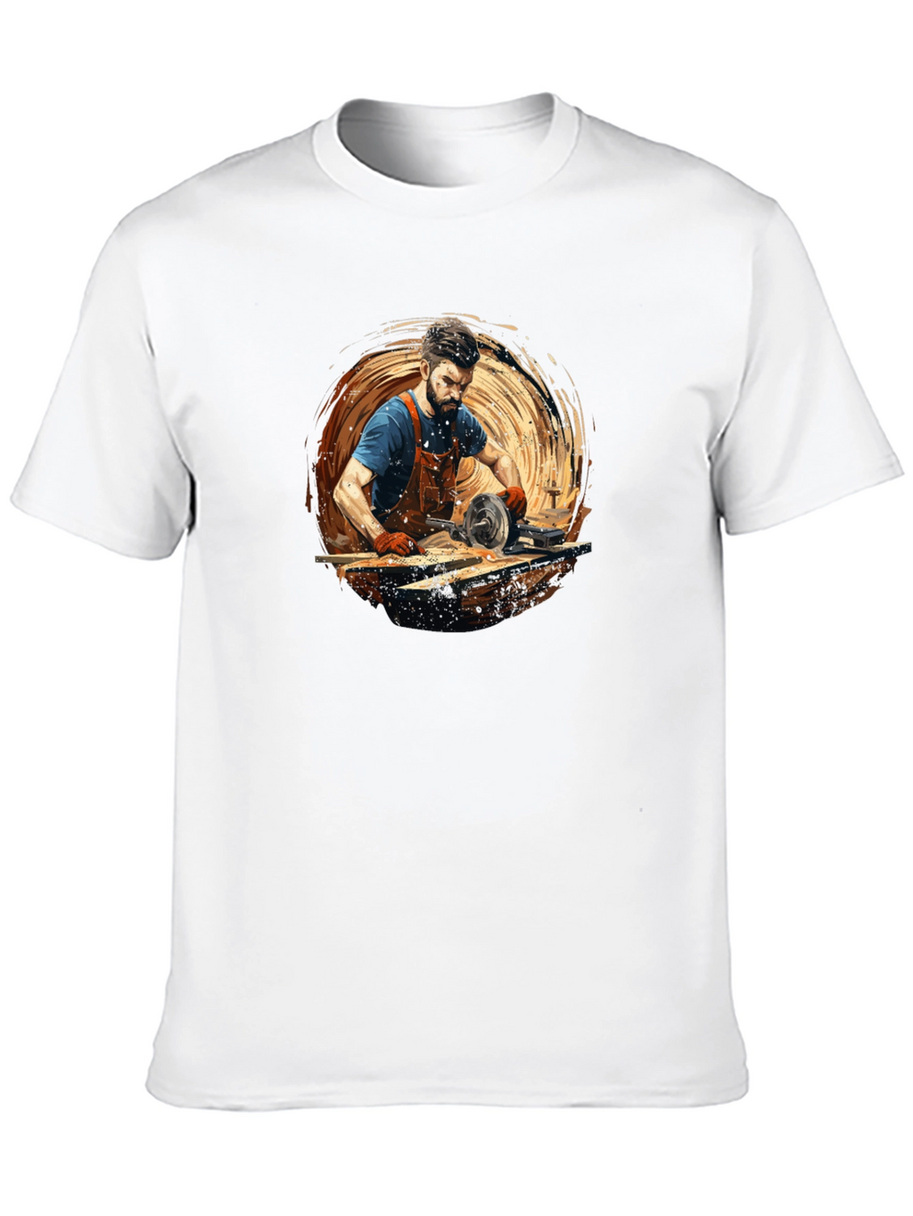 Carpenter Graphic Tee - Black Cotton Comfort