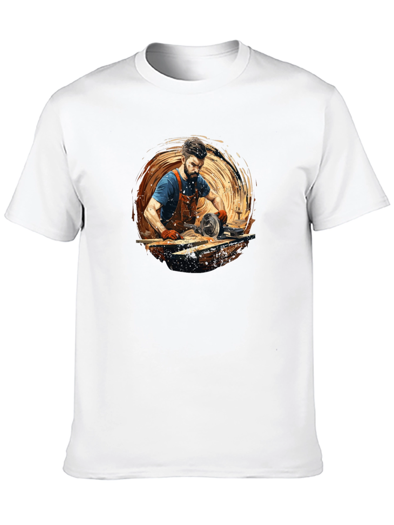 Carpenter Graphic Tee - Black Cotton Comfort