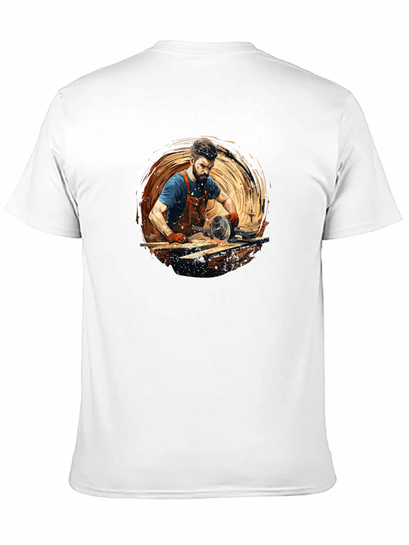 Carpenter Graphic Tee - Black Cotton Comfort