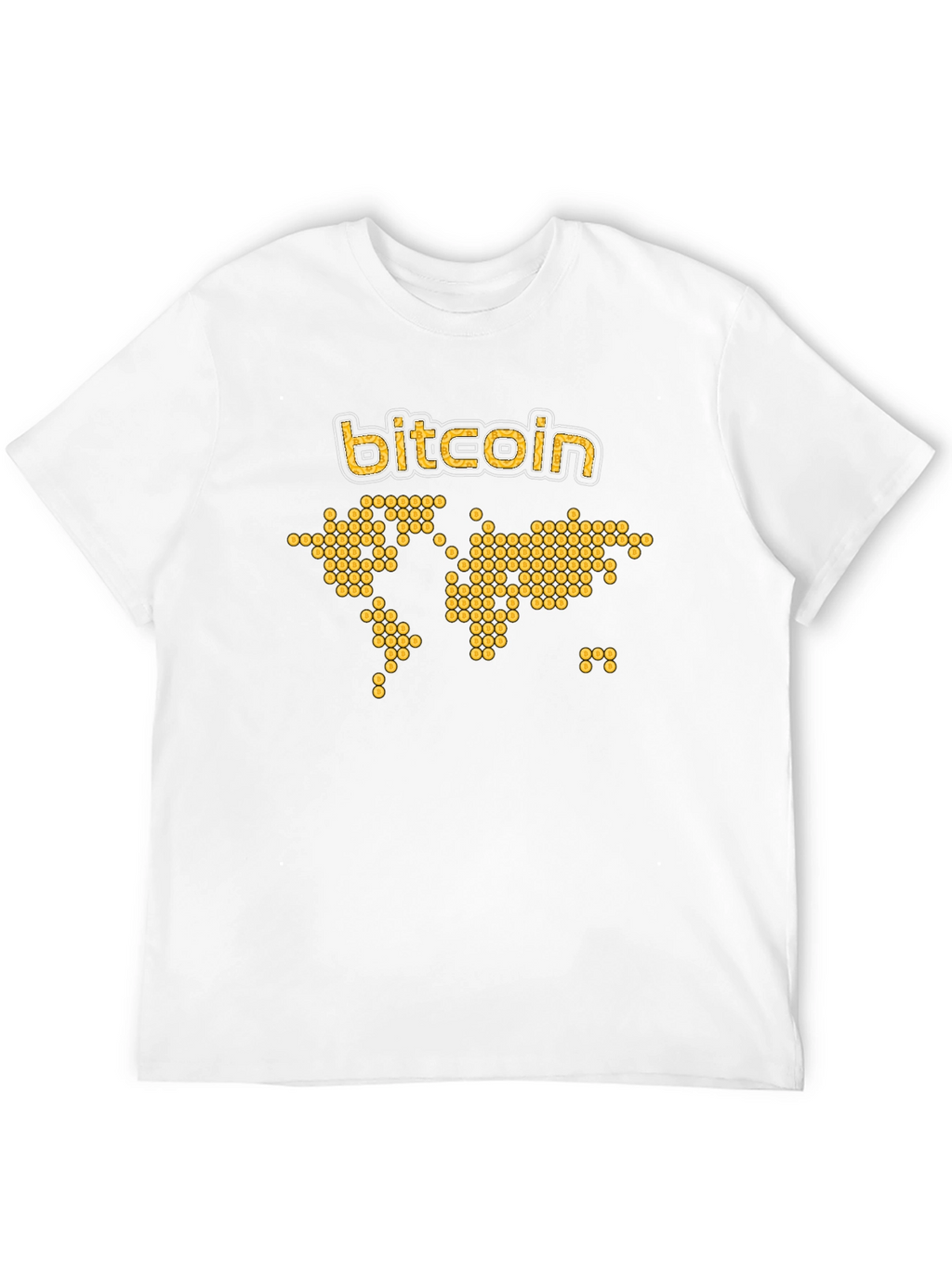 Bitcoin World Map Graphic Tee - Black