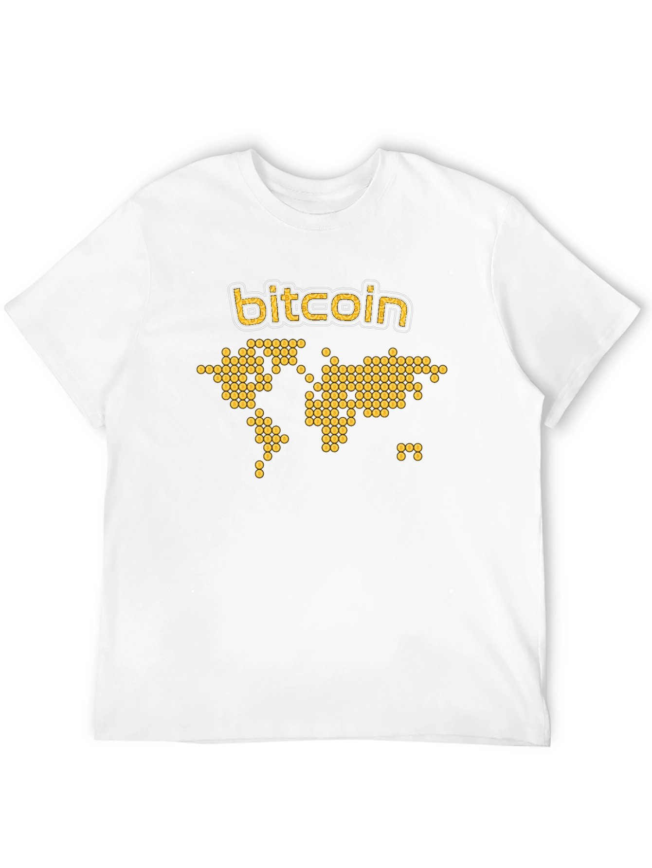 Bitcoin World Map Graphic Tee - Black