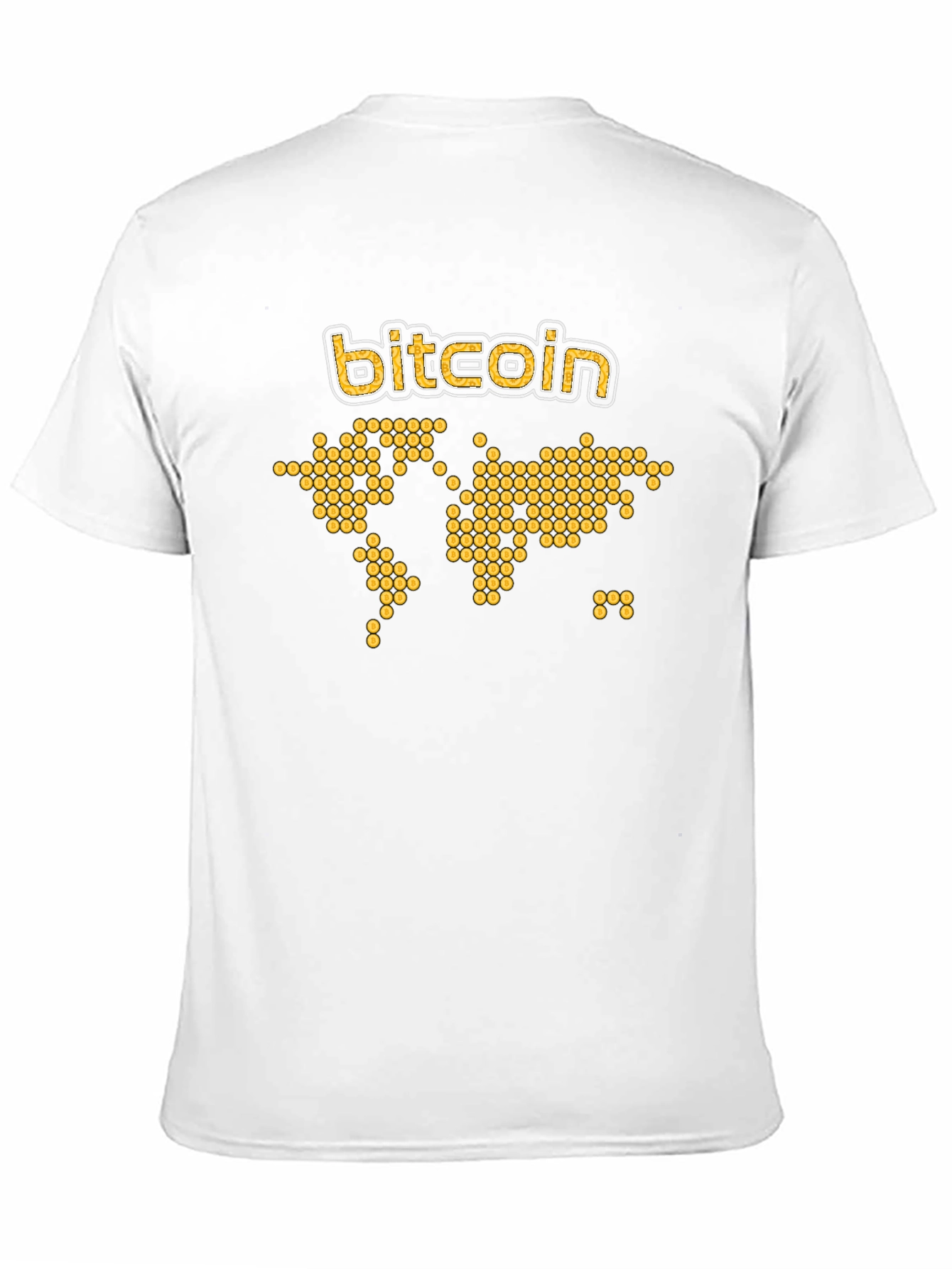 Bitcoin World Map Graphic Tee - Black