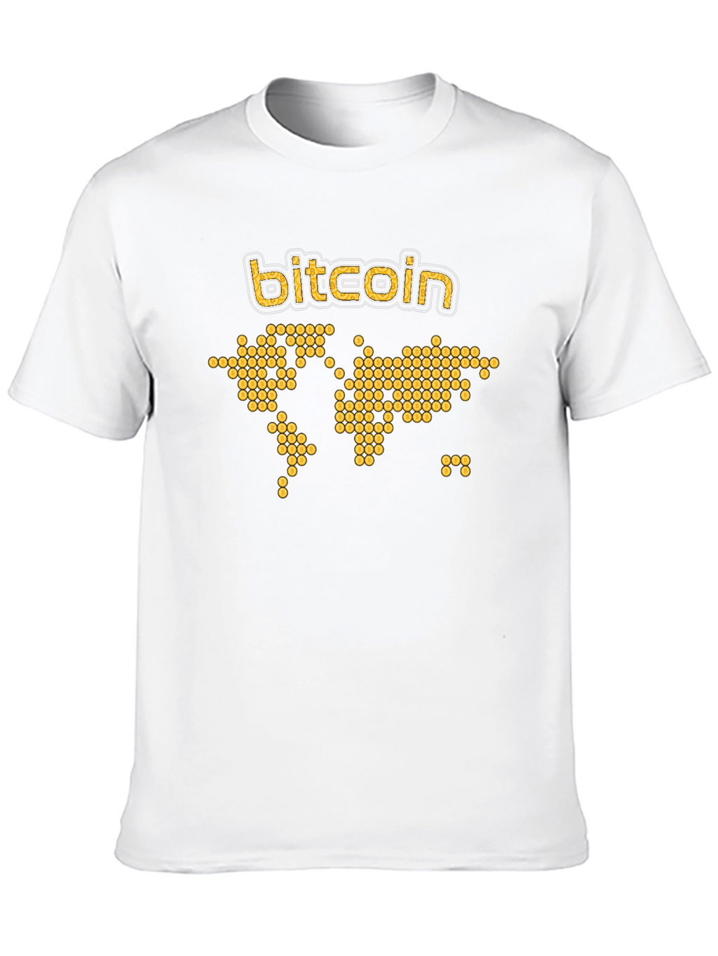 Bitcoin World Map Graphic Tee - Black