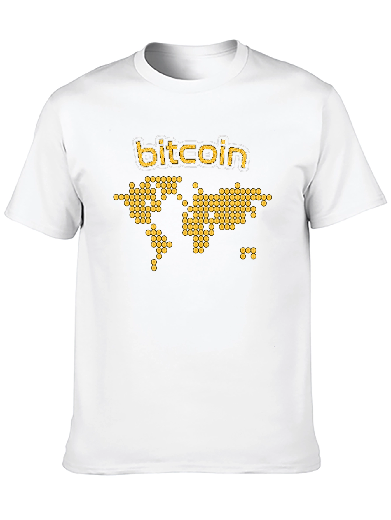 Bitcoin World Map Graphic Tee - Black