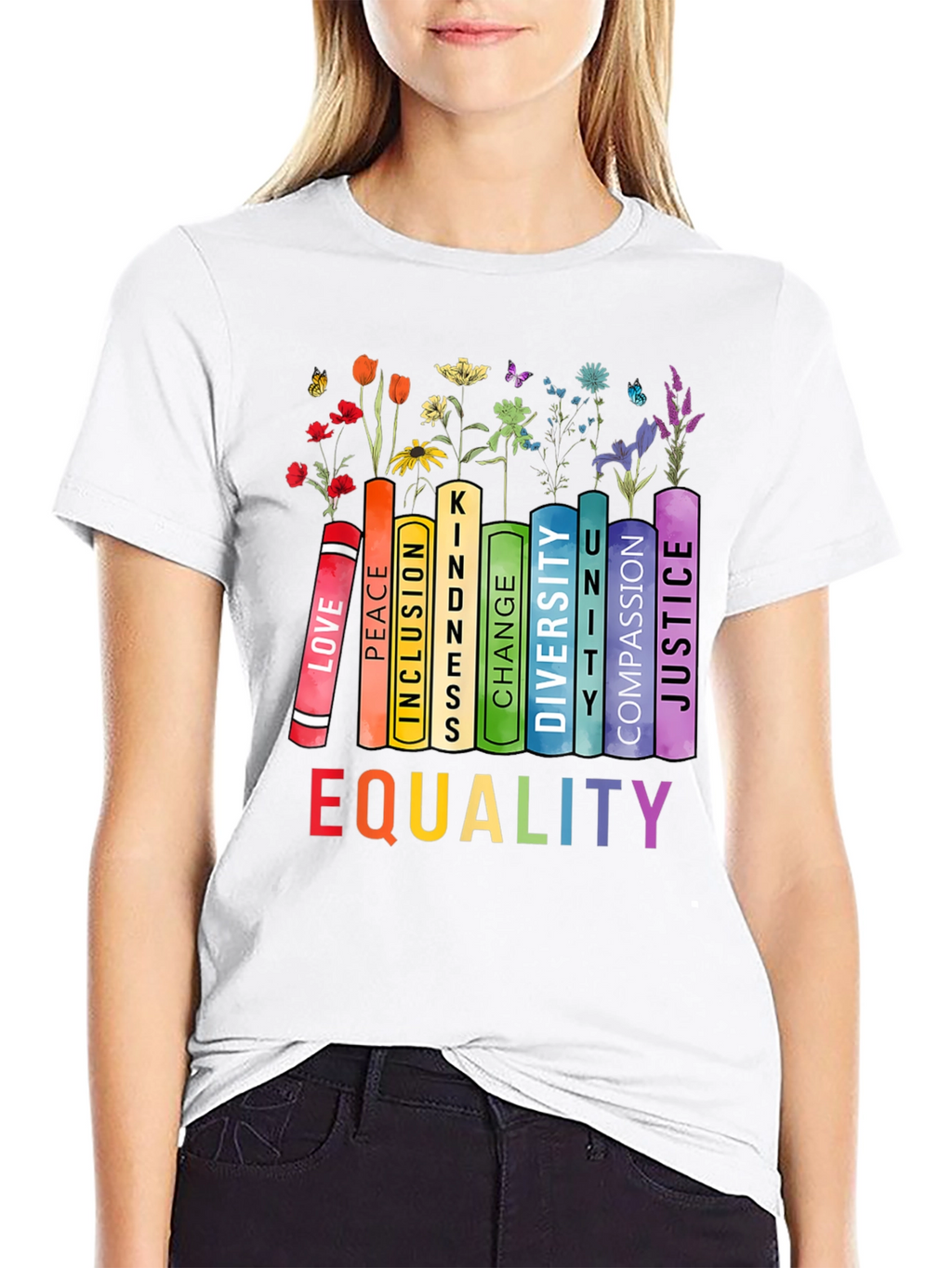 Equality Book Stack Tee