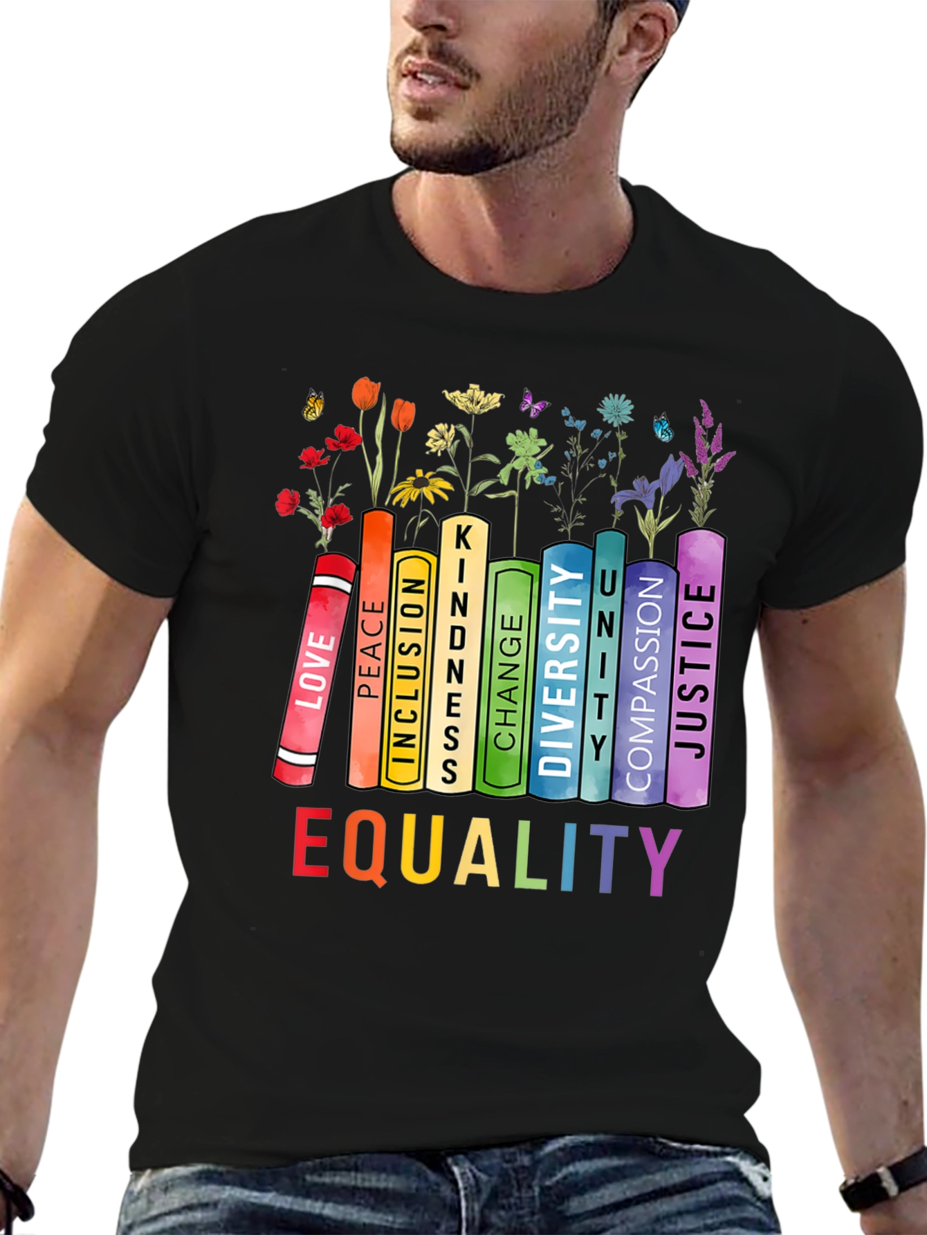 Equality Book Stack Tee