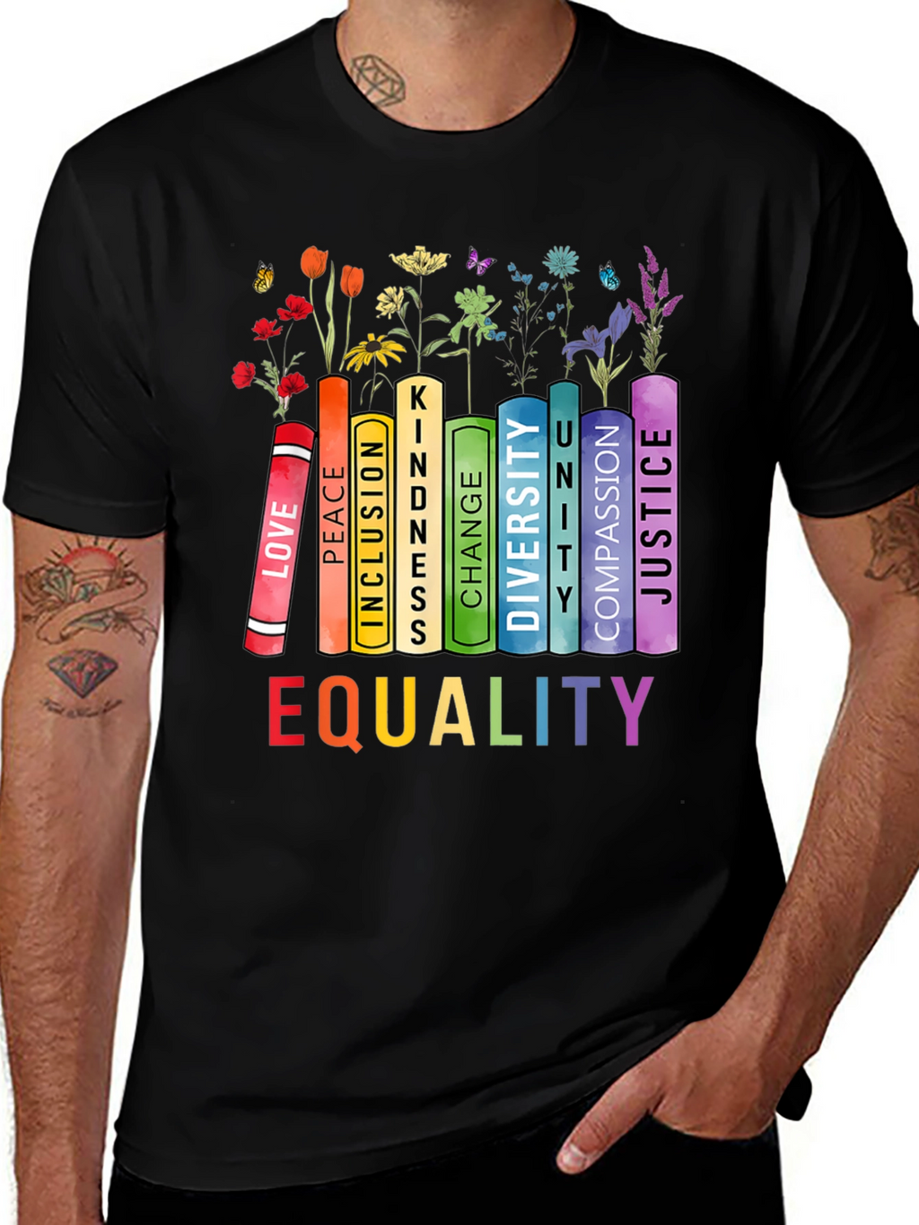 Equality Book Stack Tee