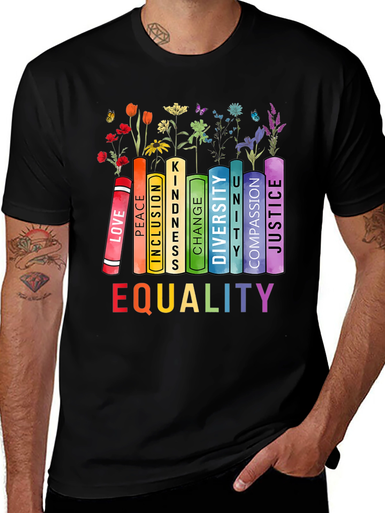 Equality Book Stack Tee