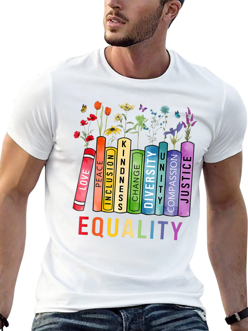 Equality Book Stack Tee