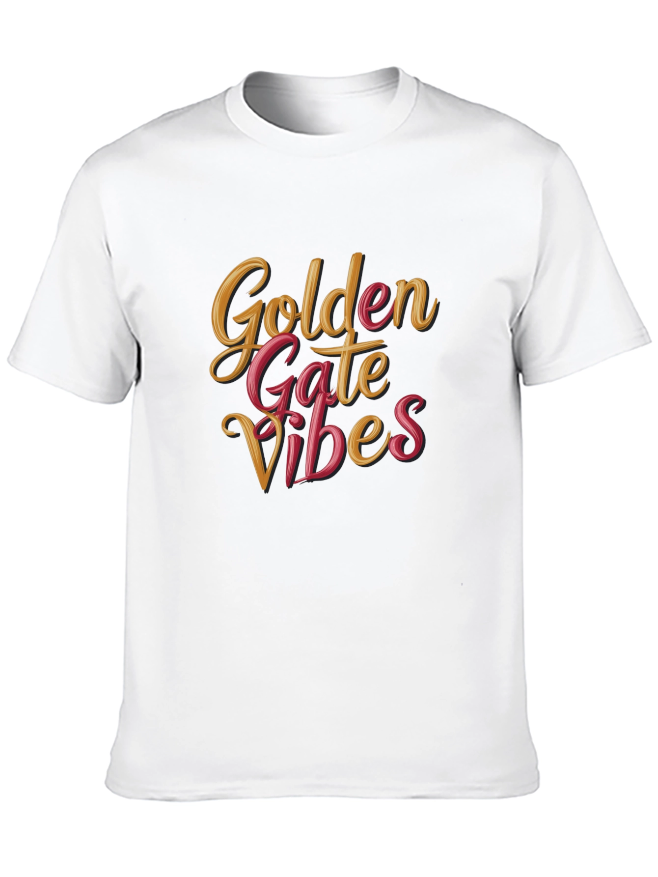 Golden Gate Vibes Black T-Shirt