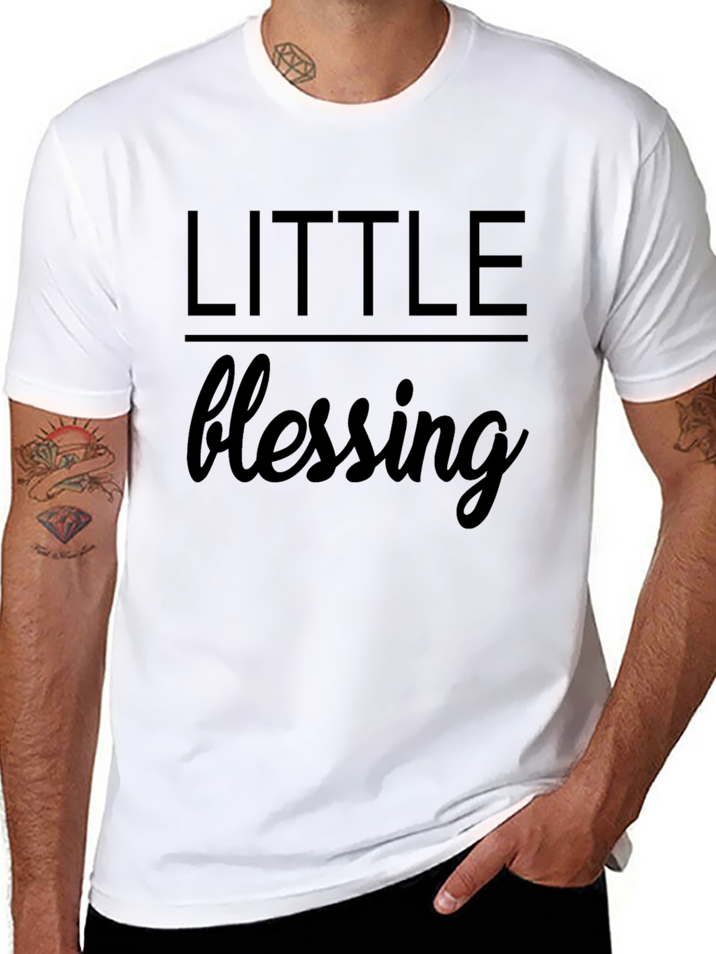 Little Blessing Black T-Shirt