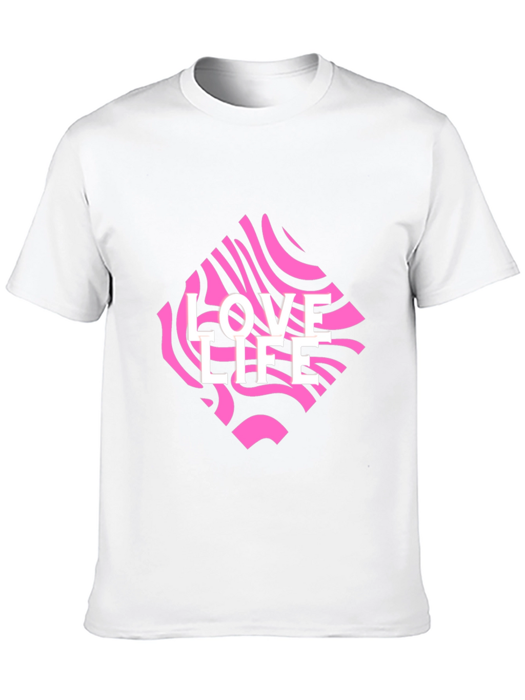 Love Life Graphic Tee - Black Crew Neck