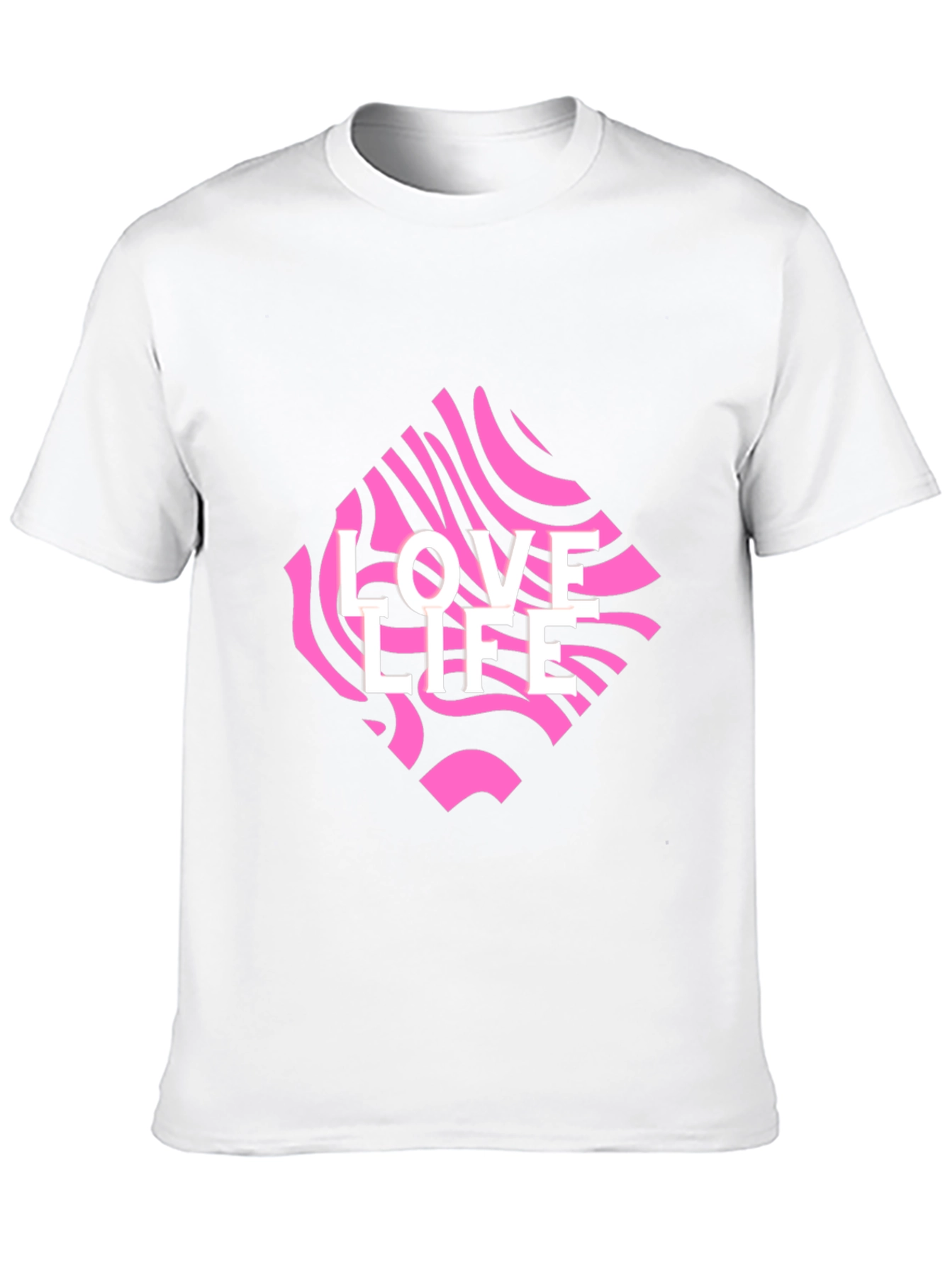 Love Life Graphic Tee - Black Crew Neck
