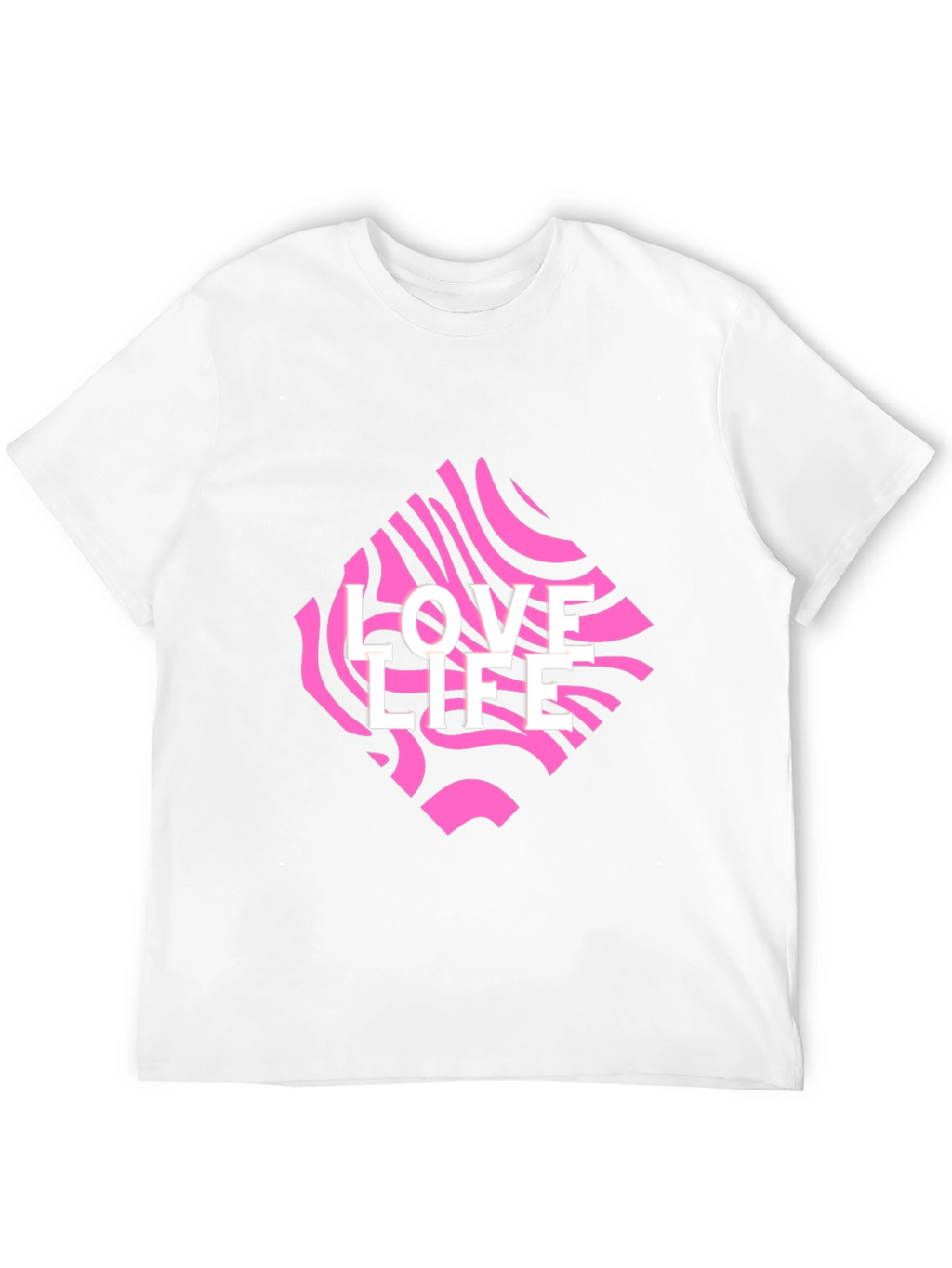 Love Life Graphic Tee - Black Crew Neck